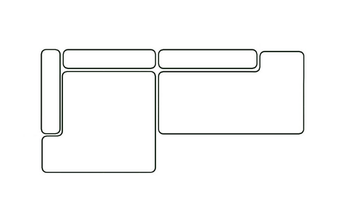 Left corner, extended seat