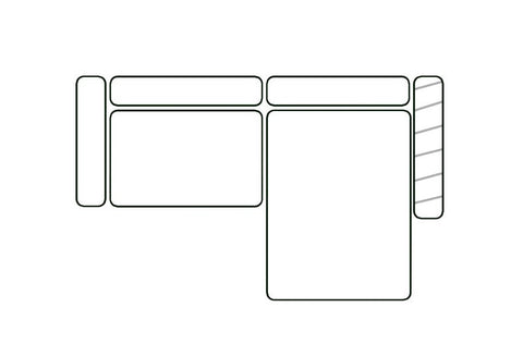 Right corner with backrest