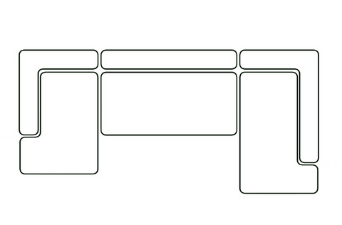 Sectional, right chaise longue